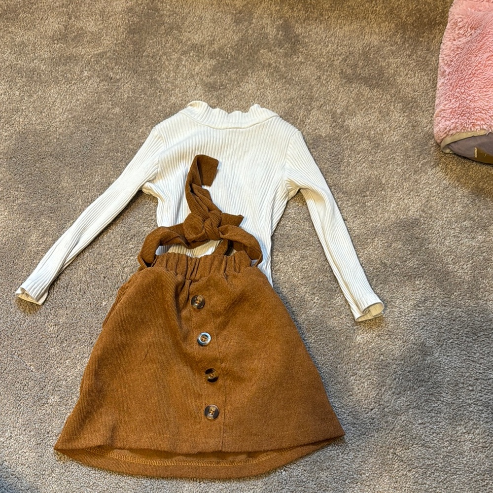 Cozy Kids Matching Set - White and Brown